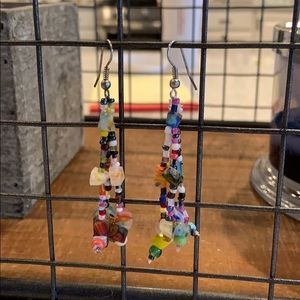 🌈multi-colored dangle earrings